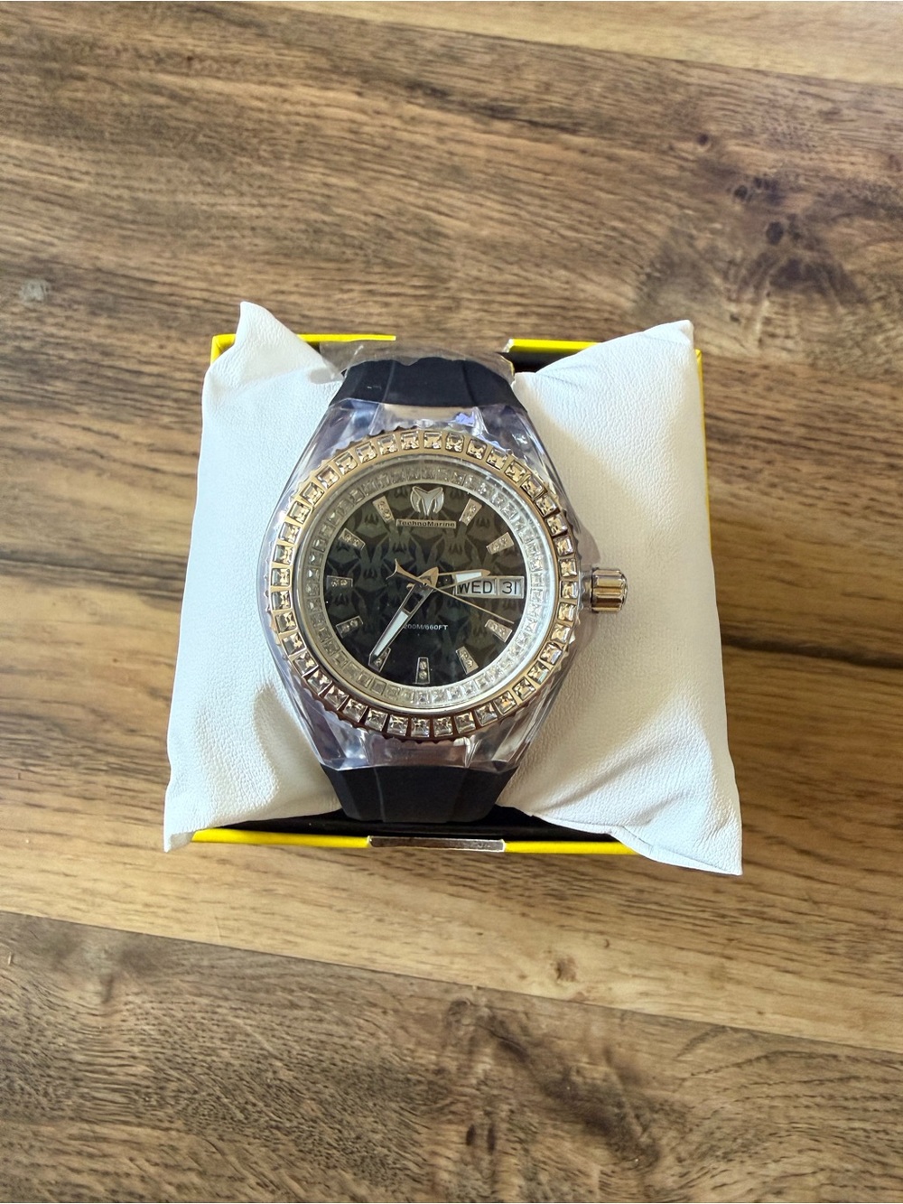 Invicta Black and Silver Crystal Accent Women's Watch